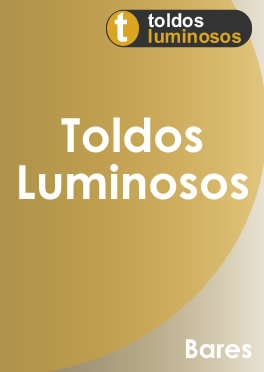 Toldos luminosos para bares