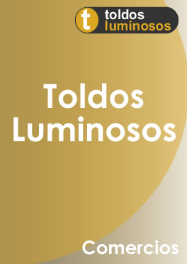 Toldos luminosos para comercios